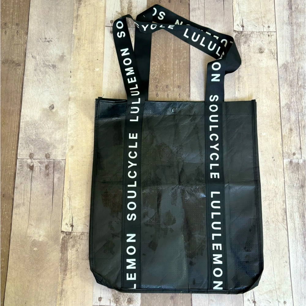 Lululemon Black Reusable Shopping bag.